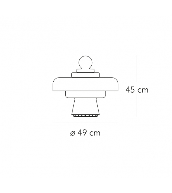 Regina Fontana Arte Lámpara de Mesa