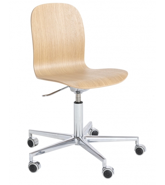 Tate Wood Cappellini Chair with 5 Spokes Base