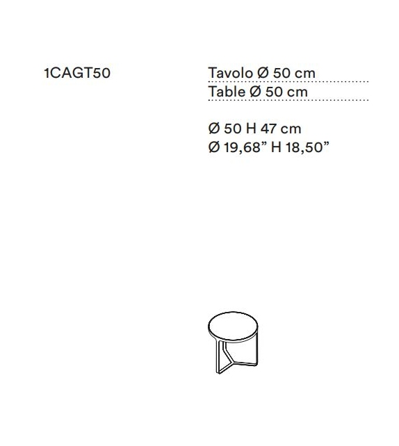 Cage Tacchini Tavolino
