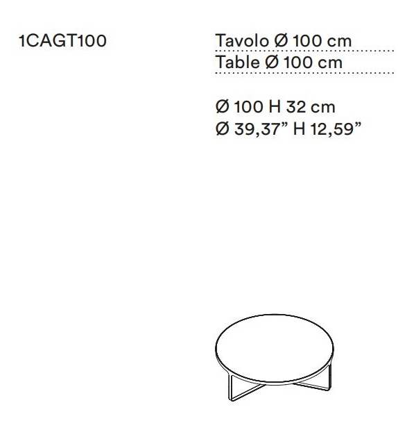 Cage Large Tacchini Table Basse