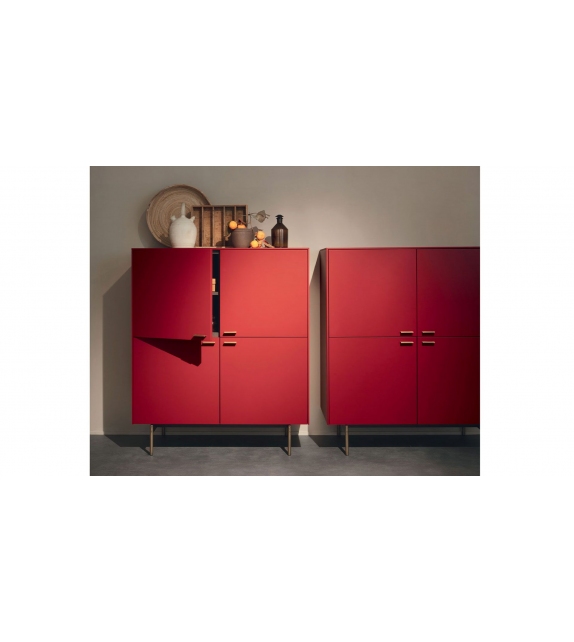 Isola Con Teca Lema Mueble Contenedor