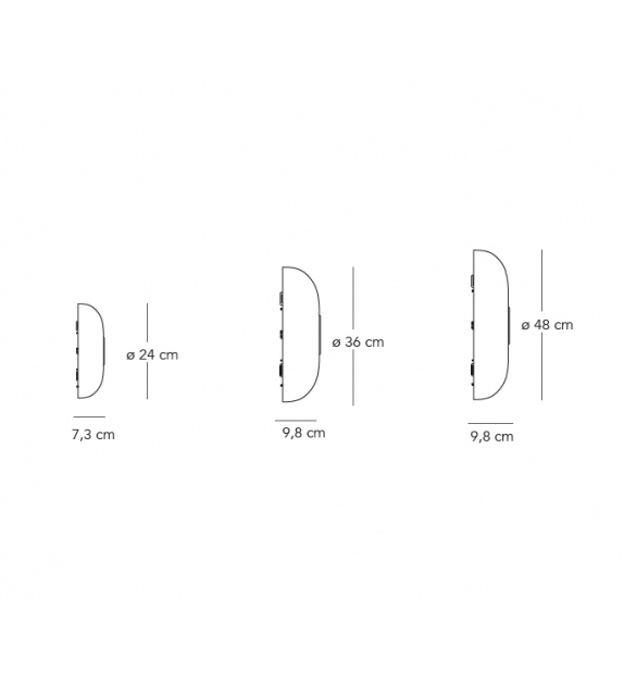 Tropico Fontana Arte Wall/Ceiling Lamp