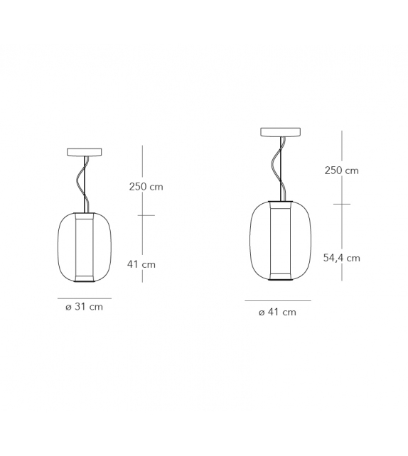 Meridiano Fontana Arte Hängeleuchte