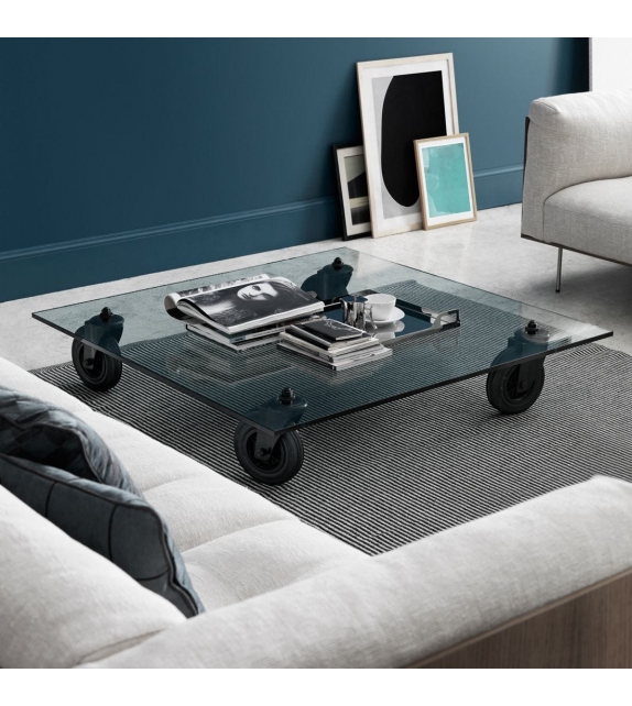 Tavolo con Ruote Fontana Arte Couchtisch