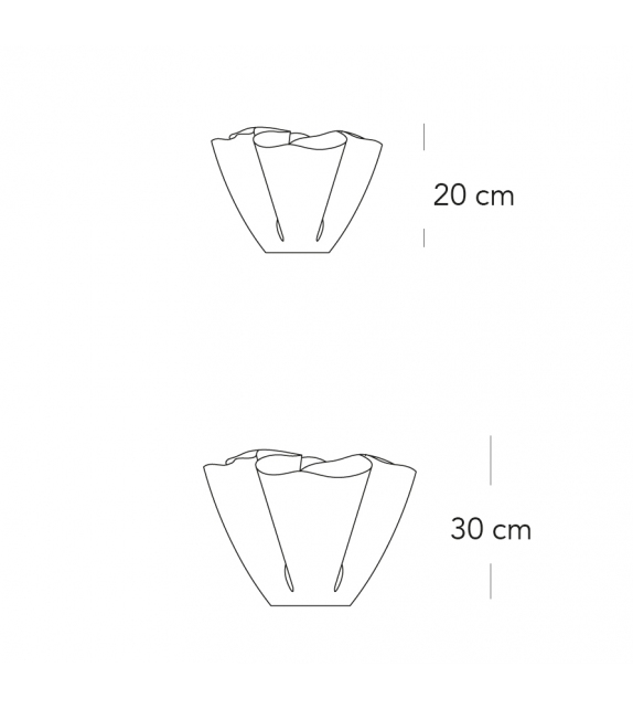 Cartoccio Fontana Arte Vase