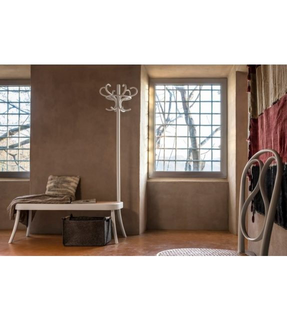 Coat Rack Bench Gebrüder Thonet Vienna Panca Appendiabiti