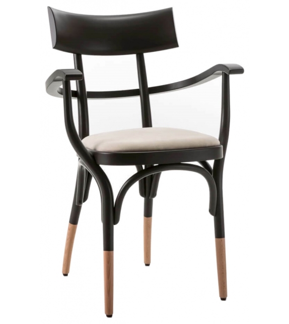 Czech Gebrüder Thonet Vienna Sedia Imbottita