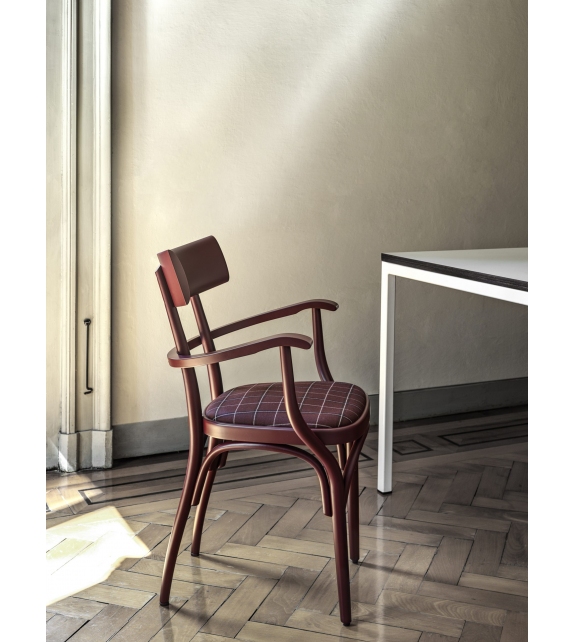 Czech Gebrüder Thonet Vienna Stuhl Polsterstuhl