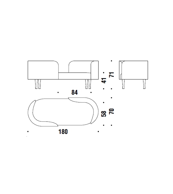 Sofa Josephine Vis à Vis Moroso