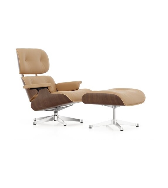 Lounge Chair & Ottoman Vitra Walnut Version