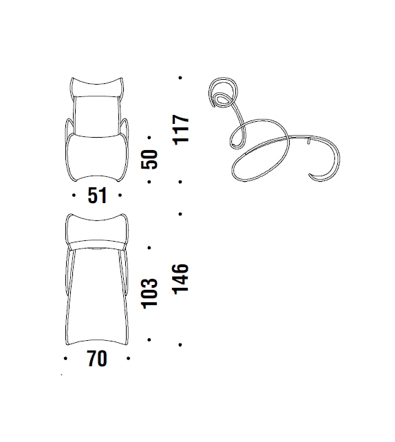 Chaise Longue Modou Moroso