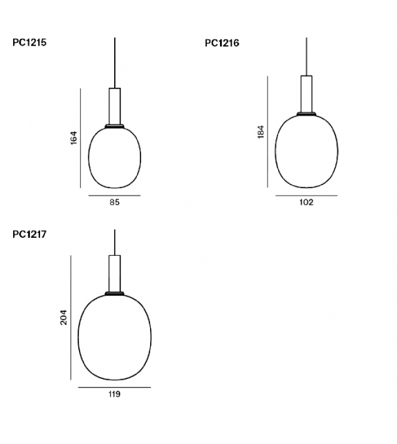Ivy Single Brokis Suspension Lamp