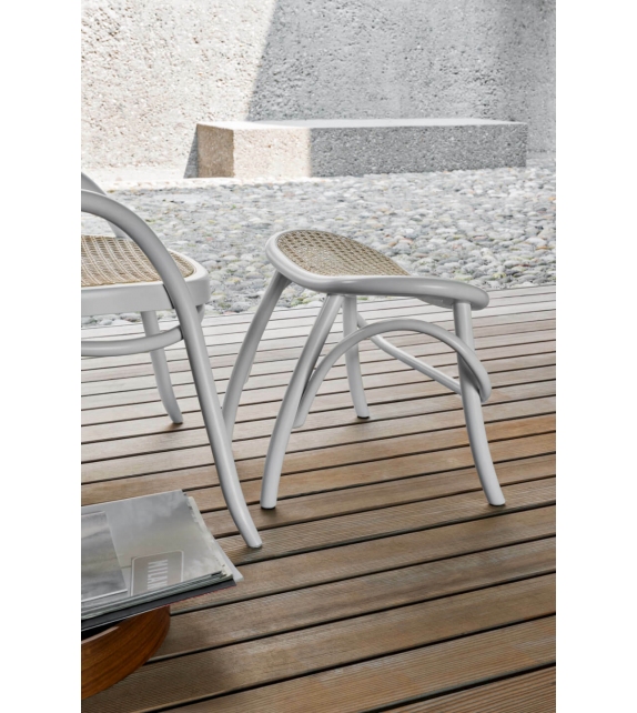 Lehnstuhl Hocker Gebrüder Thonet Vienna Fußhocker