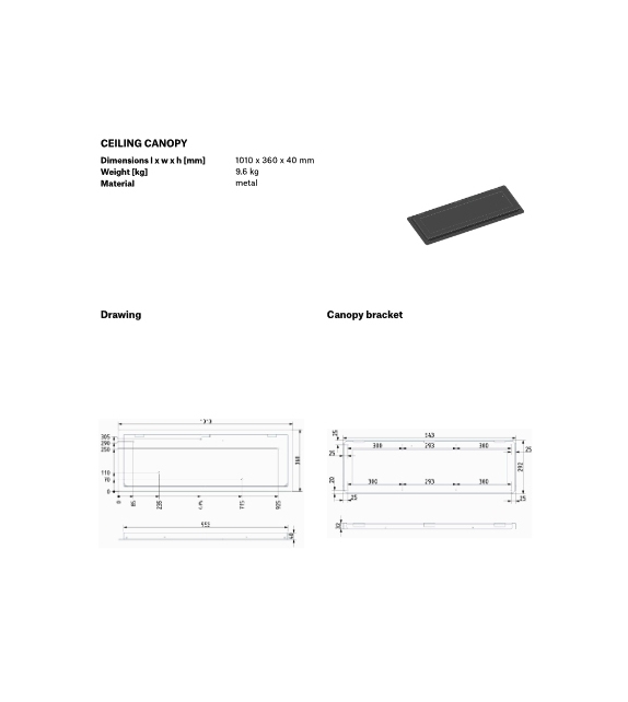 Shadows XL Set Rectangular Brokis Lampada a Sospensione