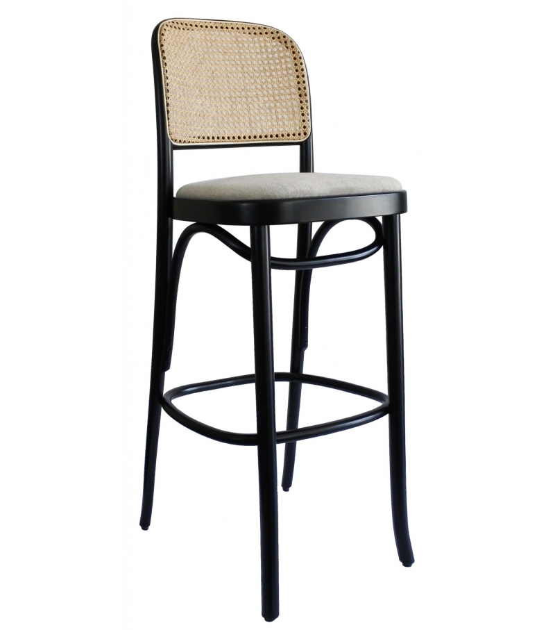 N. 811 Gebrüder Thonet Vienna Gepolsterter Barhocker