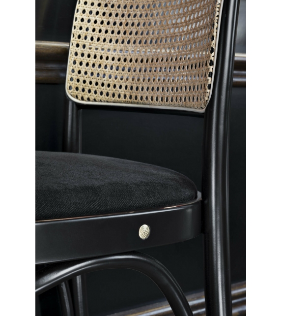 N. 811 Gebrüder Thonet Vienna Upholstered Bar Stool