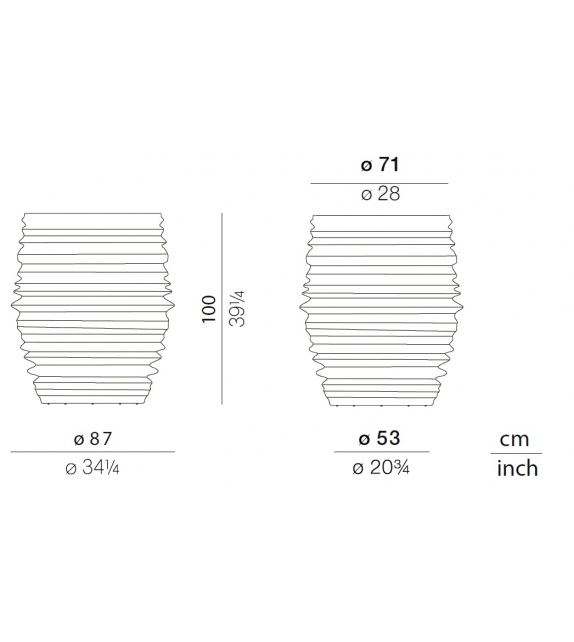 Babylon Planter Macetero L Dedon