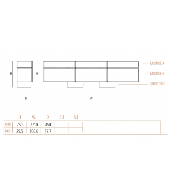 Nyny Sideboard Gebrüder Thonet Vienna Buffet