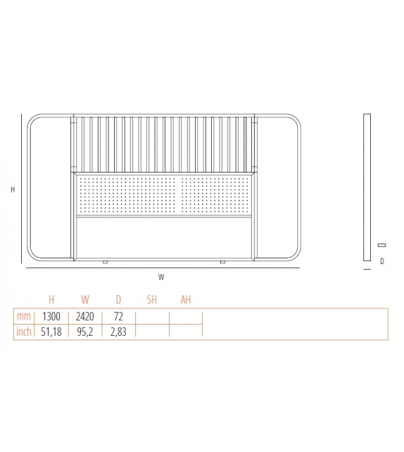 OttoW Gebrüder Thonet Vienna Cabecera