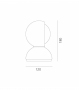 Listo para entregar - Eclisse PVD Artemide Lámpara de Mesa
