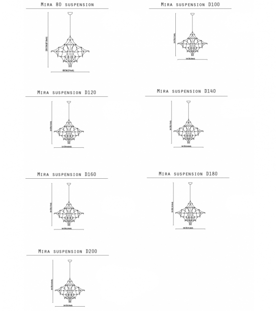 Mira Quasar Lampada a Sospensione