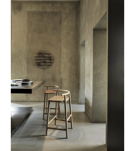 Single Curve Gebrüder Thonet Vienna Sgabello da Bar