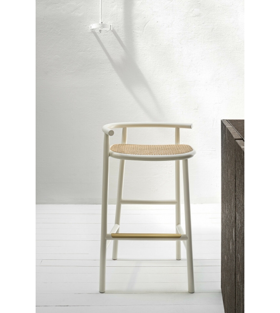 Single Curve Gebrüder Thonet Vienna Sgabello da Bar