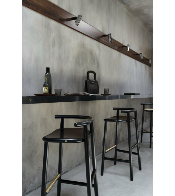 Single Curve Gebrüder Thonet Vienna Sgabello da Bar