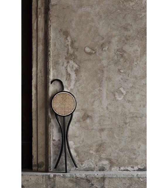 Stocksessel Gebrüder Thonet Vienna Sgabello Pieghevole/Bastone da Passeggio