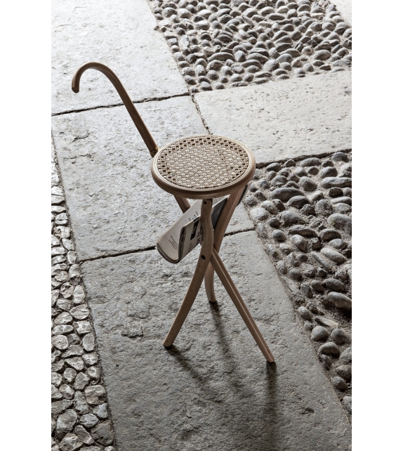 Stocksessel Gebrüder Thonet Vienna Folding Stool/Walking Stick