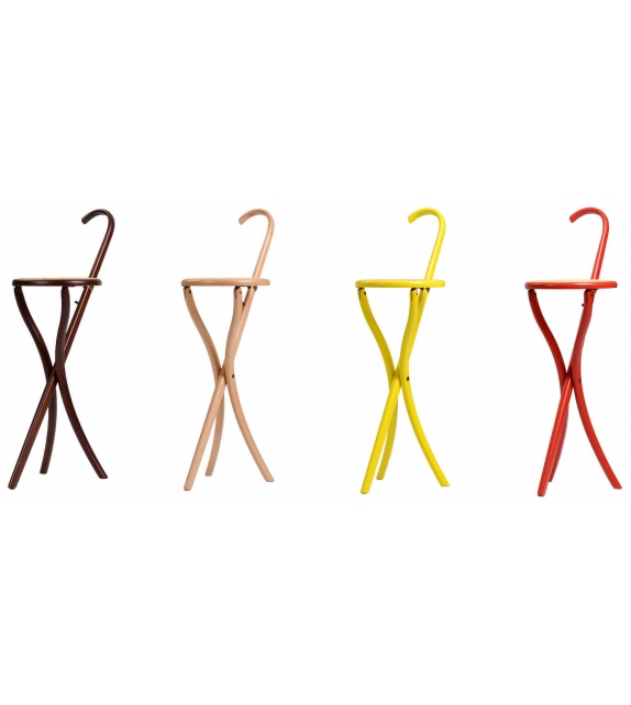 Stocksessel Gebrüder Thonet Vienna Folding Stool/Walking Stick