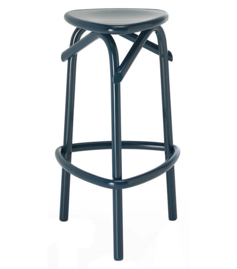Trio Gebrüder Thonet Vienna Bar Stool