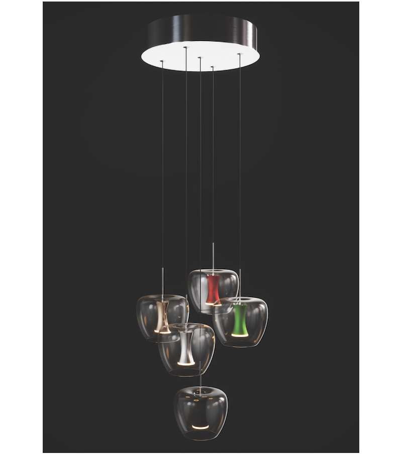 Apple Round Quasar Pendant Lamp
