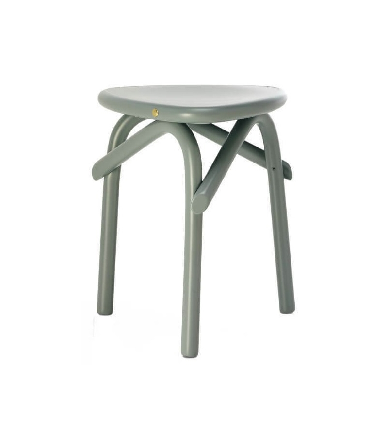 Trio Gebrüder Thonet Vienna Taburete Bajo