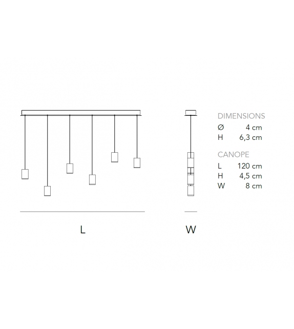 Can 6 Quasar Lampada a Sospensione