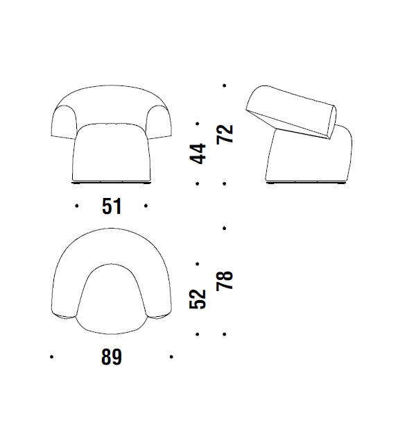 Ready for shipping - Ruff Moroso Small Armchair