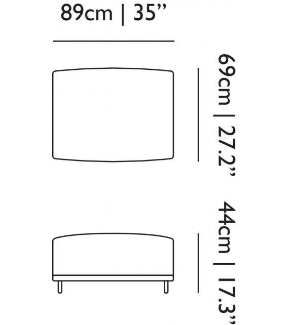 Cloud Moooi Footstool