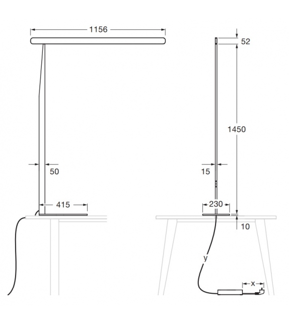 Mito Terra Occhio Lampe de Table
