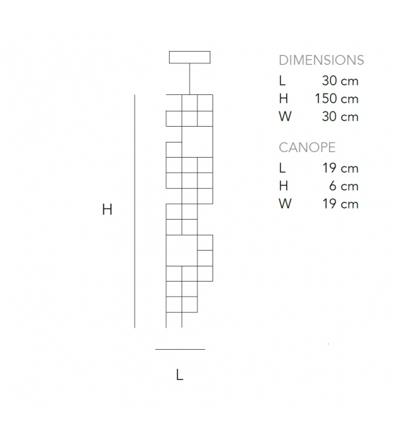 Orion Vertical Quasar Lámpara de Suspensión