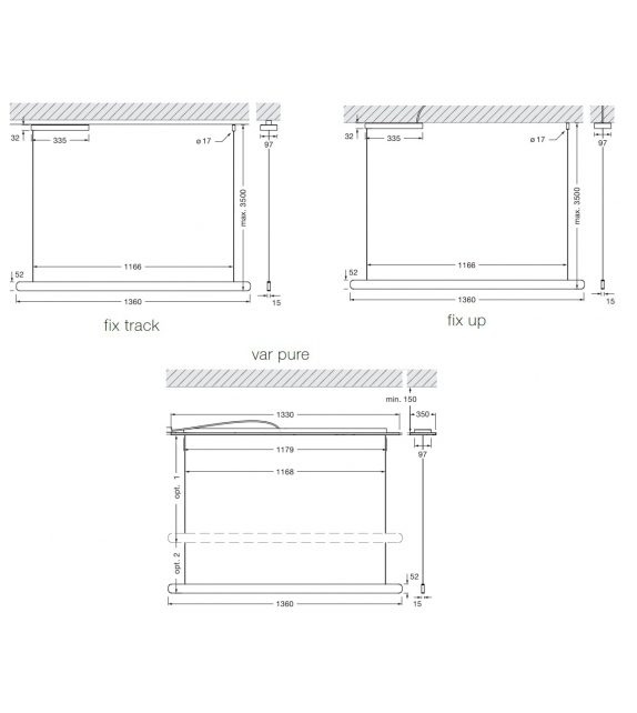 Mito Volo 140 Occhio Lámpara de Suspensión