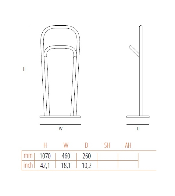 Arch Clothes Valet Gebrüder Thonet Vienna Galan de Noche