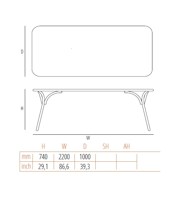 Arch Gebrüder Thonet Vienna Tavolo