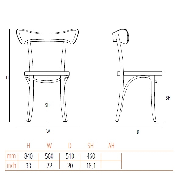 Café Gebrüder Thonet Vienna Silla