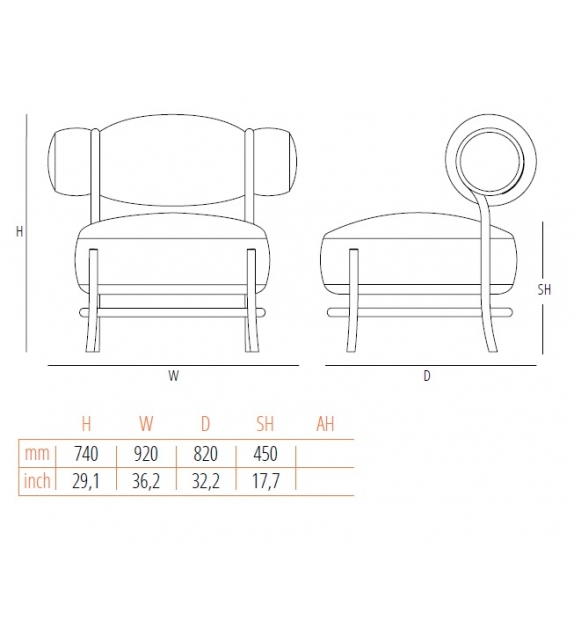 Chignon Gebrüder Thonet Vienna Poltrona Lounge