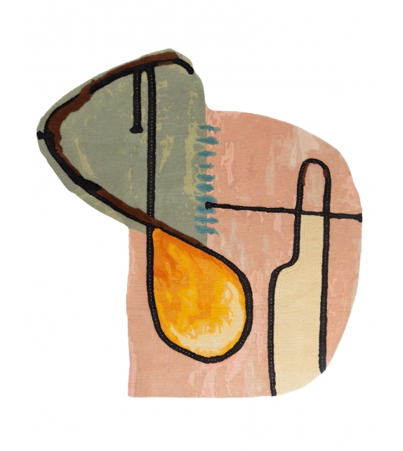 Doodles - Abstract Composition CC-Tapis Teppich