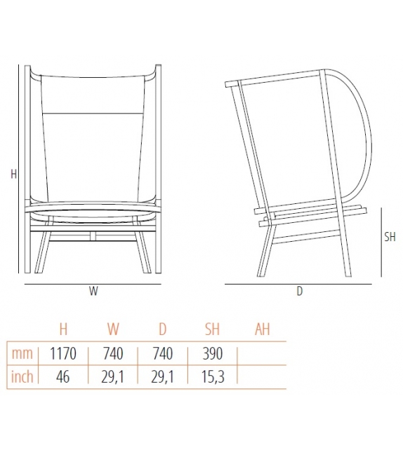 Hideout Gebrüder Thonet Vienna Sessel
