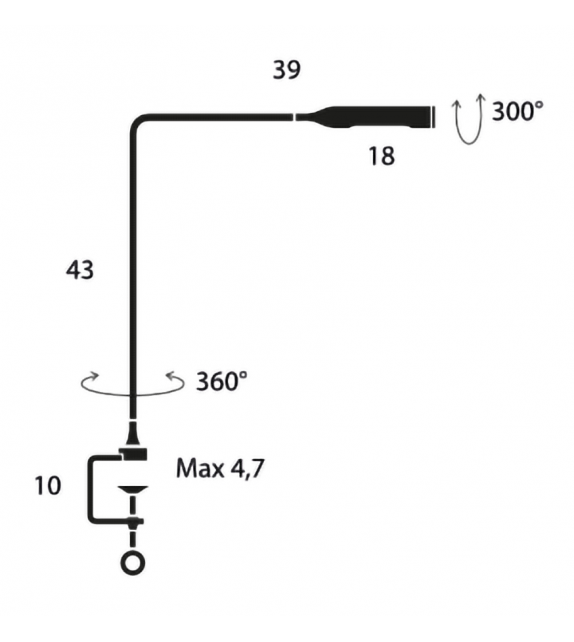 Flo Clamp Lumina Lampe de Table