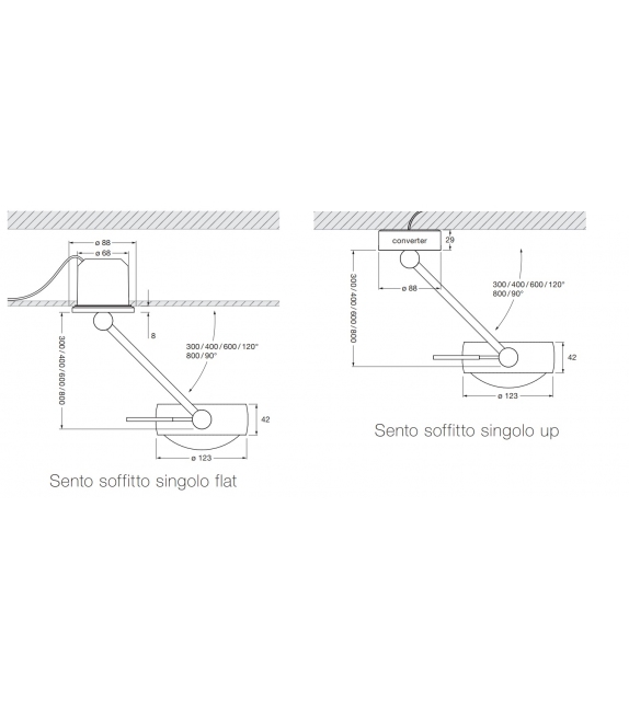 Sento Occhio Lampada da Soffitto