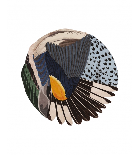 Feathers Round CC-Tapis Alfombra