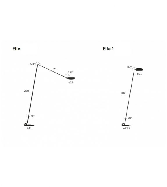 Elle Lumina Lampadaire
